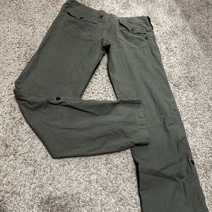 low rise striped 2000’s pants